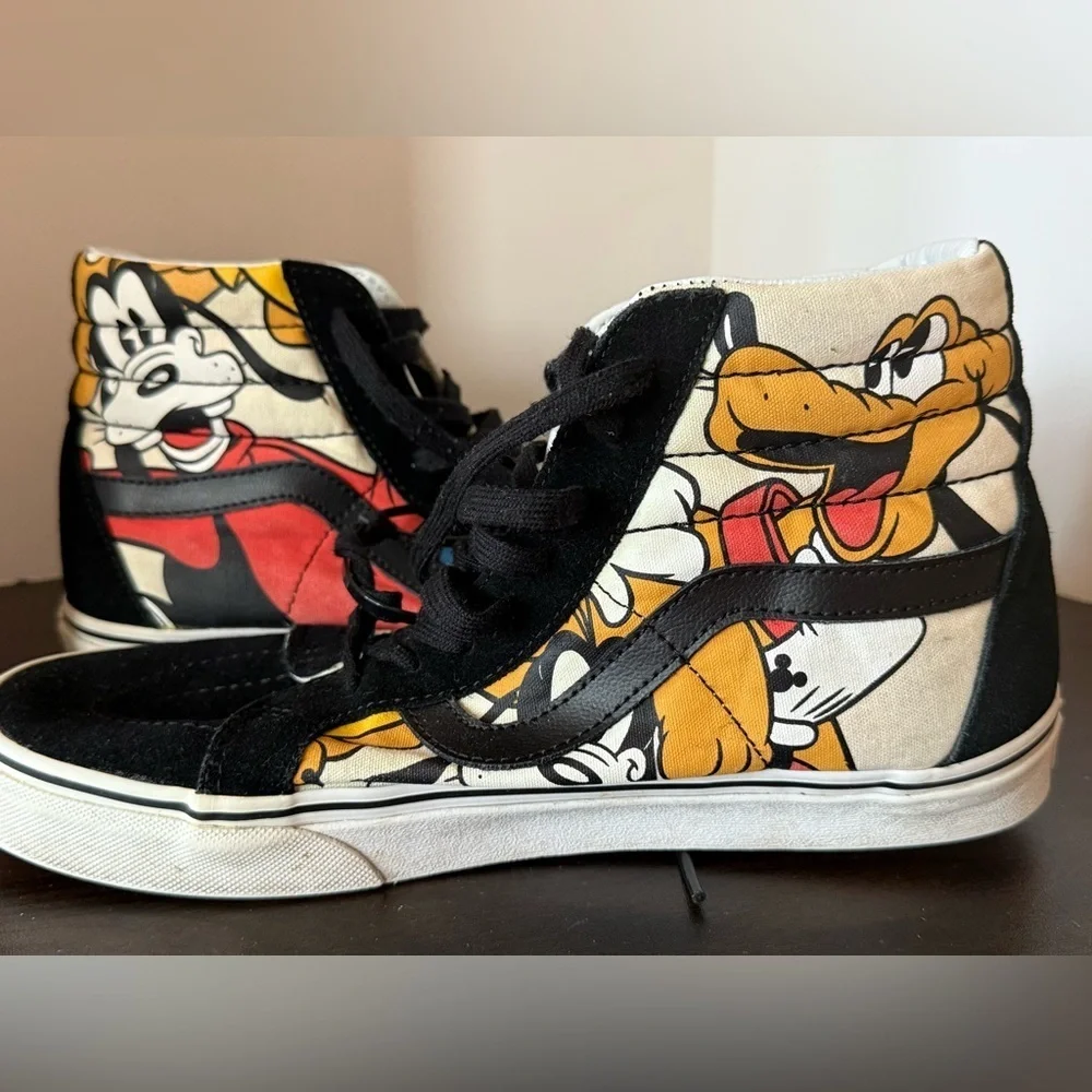 Vans Disney High-Top Sneakers womens size 10 mens 8.5